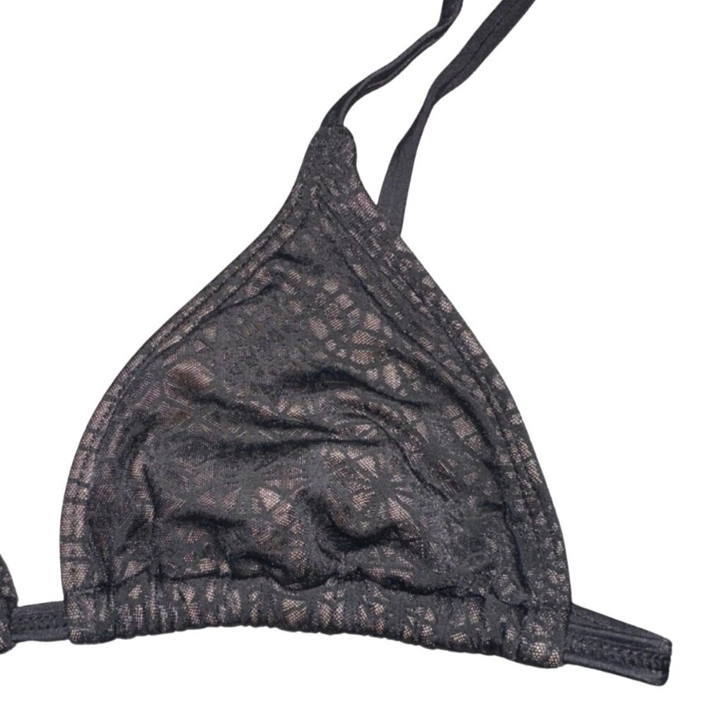 Rvca Black Lace Patterned String Bikini Set | Hot… - image 1